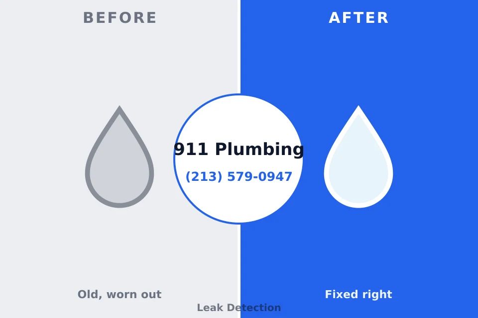 Before and after: plumbing repair Tropical Park, FL